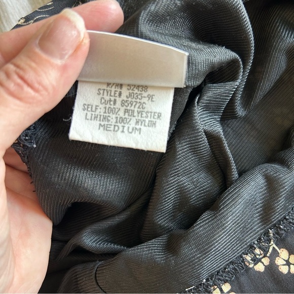 Vintage Studio Black Floral Flowy Midi Skirt - Picture 4 of 7